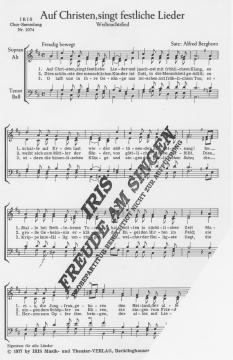 Auf Christen singt festliche Lieder von Alfred Berghorn 
