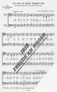 Ich steh an deiner Krippen hier (Alfred Berghorn) 