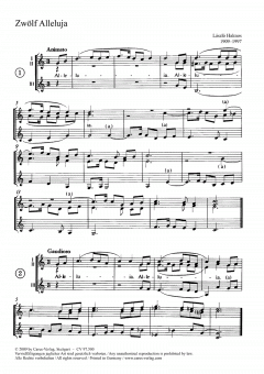 Halmos: 12 Allelujas 
