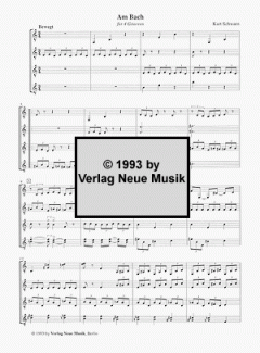 2 Stücke für 4 Gitarren von Kurt Schwaen 