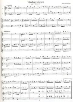 2 Stücke für 4 Gitarren von Kurt Schwaen 