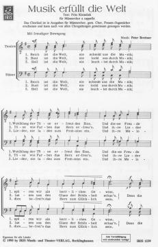 Musik erfüllt die Welt (Peter Brettner) 