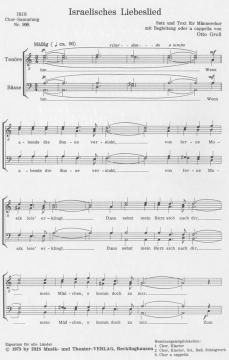 Israelisches Liebeslied (Otto Groll) 