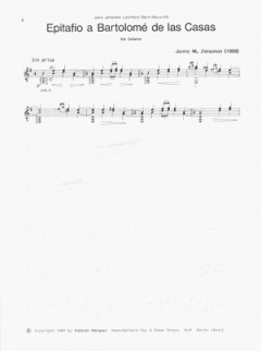 Epitafio a Bartolomé de las Casas von Jaime M. Zenamon 