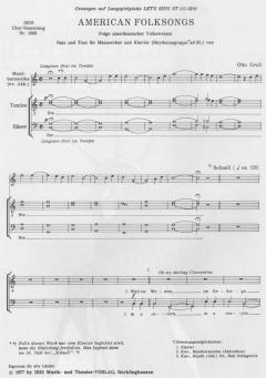 American Folksongs von Otto Groll 