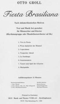 Fiesta Brasiliana von Otto Groll 