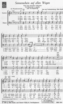 Sonnenschein auf allen Wegen (Otto Groll) 