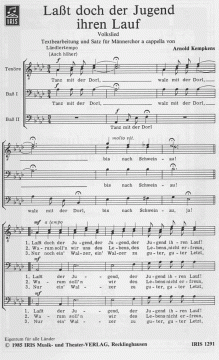 Lasst doch der Jugend ihren Lauf (Arnold Kempkens) 