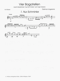 4 Bagatellen von Dietmar Ungerank 