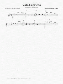 Vals-Capricho von Luis Gustavo Acuna 