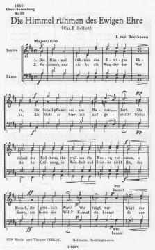 Die Himmel rühmen von Ludwig van Beethoven 