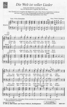 Die Welt ist voller Lieder von Peter Brettner 