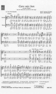 Caro mio ben von Tommaso Giordani 