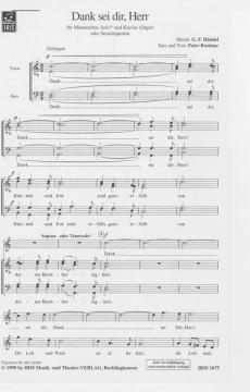 Dank sei dir Herr von Georg Friedrich Händel 