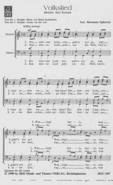 Volkslied von Karl Komzák (junior) 
