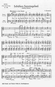Schäfers Sonntagslied (Conradin Kreutzer) 