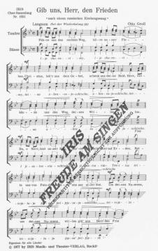 Gib uns, Herr, den Frieden (Otto Groll) 
