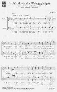Ich bin durch die Welt gegangen (Otto Groll) 