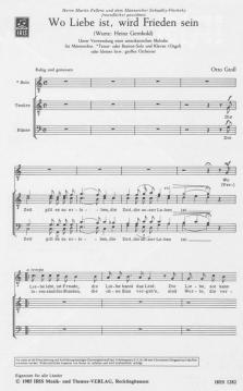 Wo Liebe ist, wird Frieden sein (Otto Groll) 