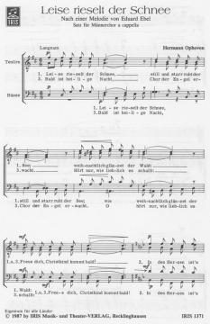 Leise rieselt der Schnee (Hermann Ophoven) 