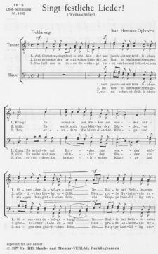 Singt festliche Lieder! (Hermann Ophoven) 