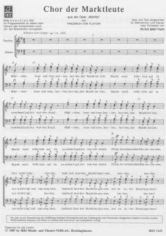 Chor der Marktleute von Friedrich von Flotow 