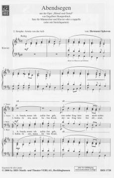 Abendsegen von Engelbert Humperdinck 