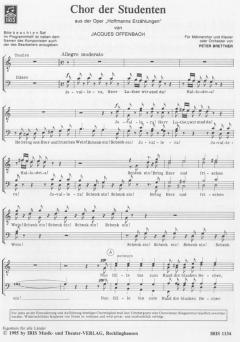 Chor der Studenten von Jacques Offenbach 