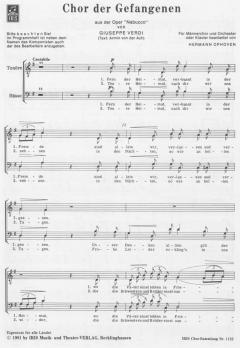 Chor der Gefangenen von Giuseppe Verdi 