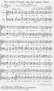 Wir wollen Freunde sein für's ganze Leben (Will Meisel) 