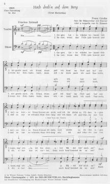 Hoch drob'n auf dem Berg aus dem Film 'Rosen in Tirol' (Franz Grothe) 