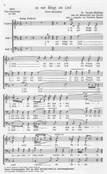 In mir klingt ein Lied (Frédéric Chopin) 