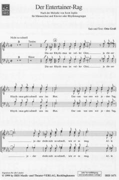 Der Entertainer Rag von Scott Joplin 