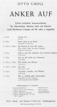 Anker auf von Otto Groll 