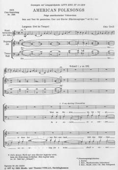 American Folksongs von Otto Groll 
