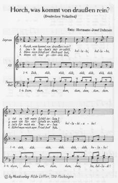 Horch, was kommt von draussen rein (Hermann Joseph Dahmen) 