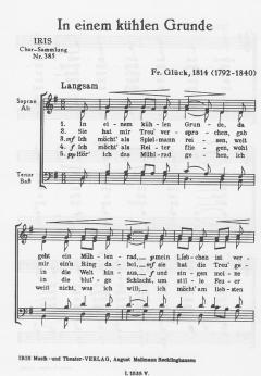 In einem kühlen Grunde (Friedrich Glück) 