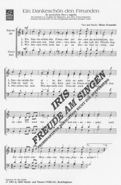 Ein Dankeschön den Freunden von Dieter Frommlet 