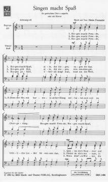 Singen macht Spaß (Dieter Frommlet) 
