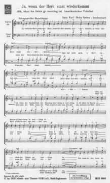 Ja, wenn der Herr einst wiederkommt 
