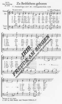 Zu Bethlehem geboren (Alfred Berghorn) 