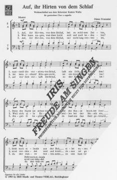 Auf, ihr Hirten, von dem Schlaf (Dieter Frommlet) 