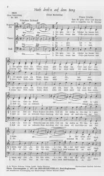 Hoch drob'n auf dem Berg aus dem Film 'Rosen in Tirol' (Franz Grothe) 