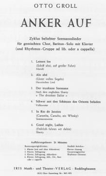 Anker auf von Otto Groll 