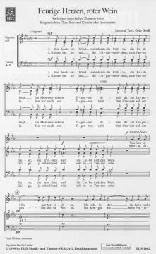 Feurige Herzen roter Wein von Otto Groll 