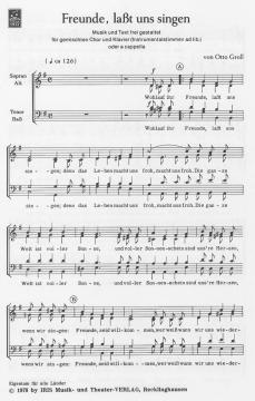 Freunde, lasst uns singen (Otto Groll) 