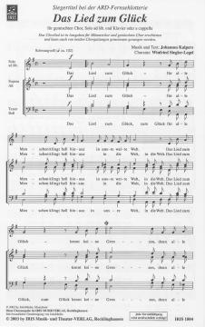 Das Lied zum Glück von Johannes Kalpers 