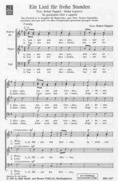Ein Lied für frohe Stunden von Robert Pappert 