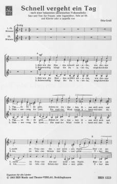 Schnell vergeht ein Tag (Otto Groll) 