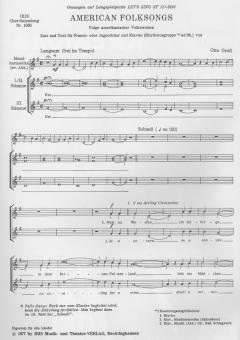 American Folksongs von Otto Groll 